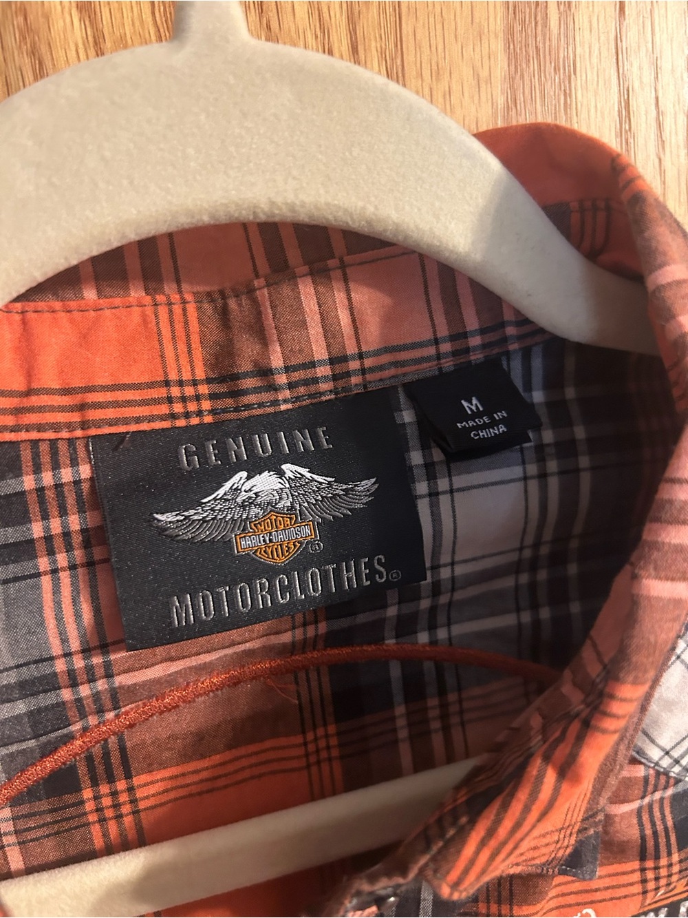 Women’s Harley Davidson Plaid Short Sleeve Button up - Picture 5 of 9